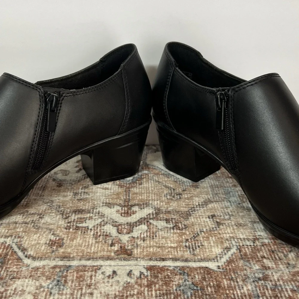 Clarks Emslie Warrens Loafer‎ Shoes Womens 11M Black Leather Ortholite Comfort